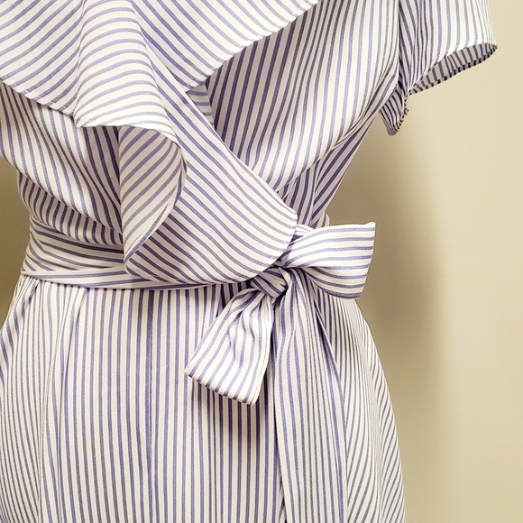 [DN Designs] Plus Ruffle Stripe Dress - Picture 7 of 11
